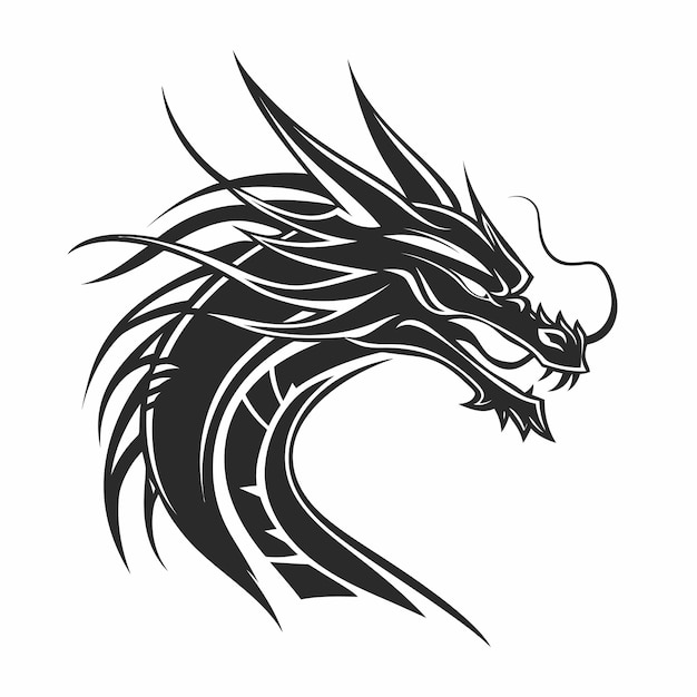 Vector dragon gaming logo