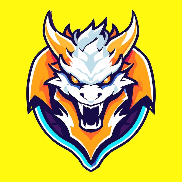 dragon head vector branding