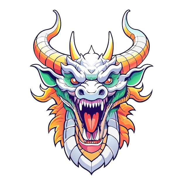 dragon head vector