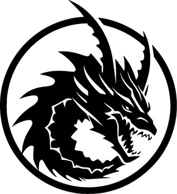 Dragon hoge kwaliteit Vector Logo Vector illustratie ideaal voor T-shirt afbeelding