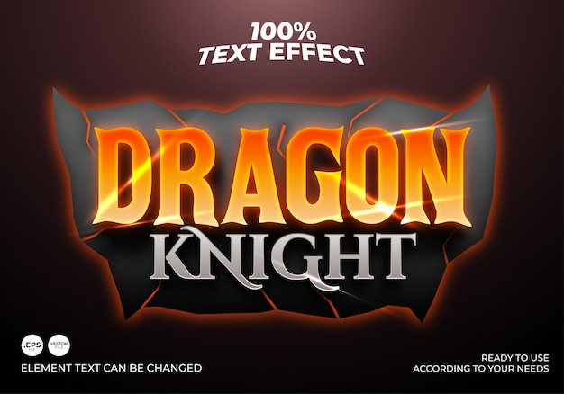 Dragon Knight Text Effect