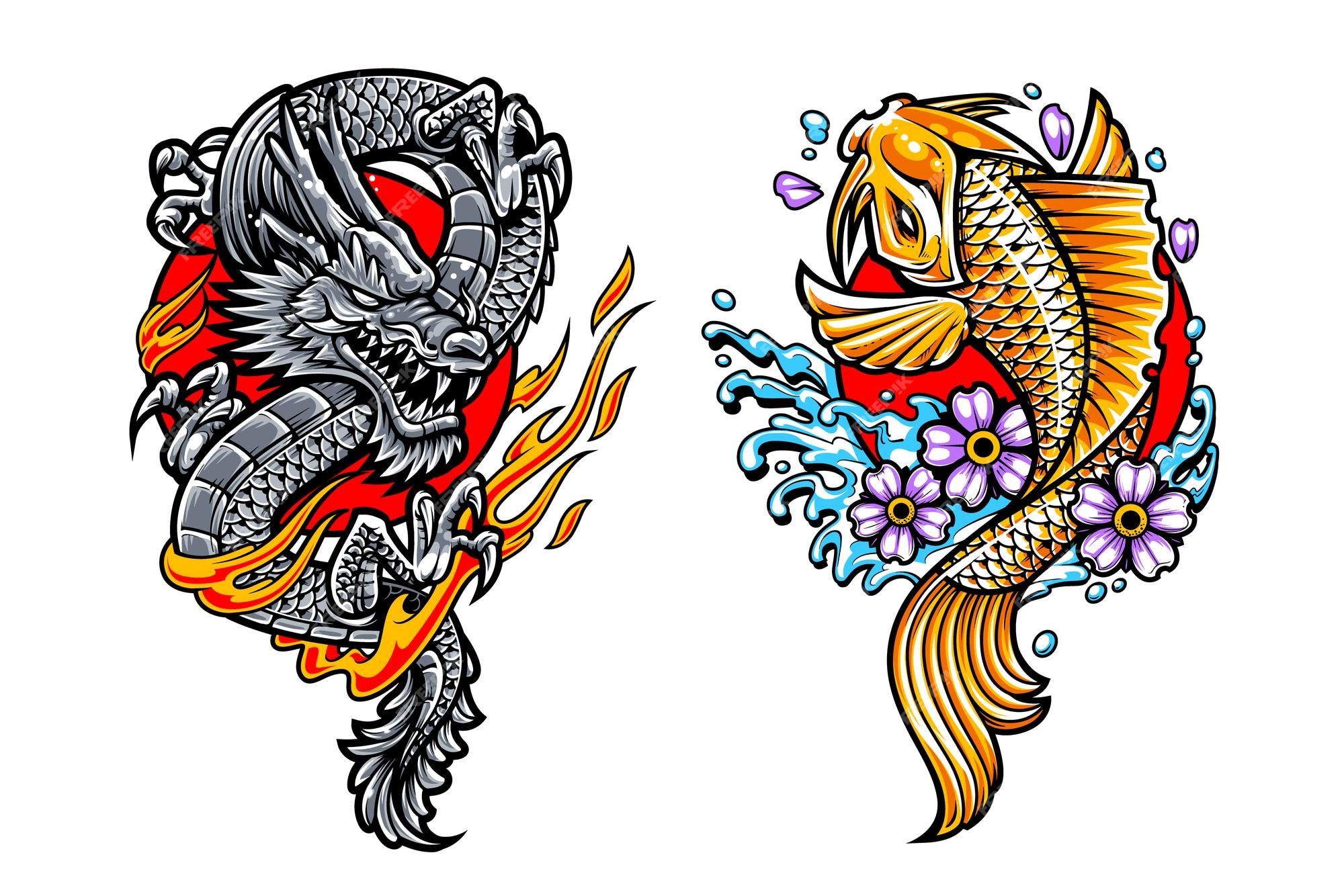 The Meaning Behind Dragon and Koi Fish Tattoos - wide 11