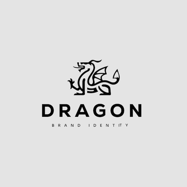 드래곤 로고 컨셉 디자인