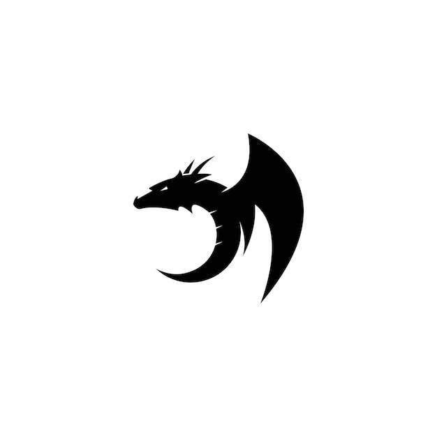 Векторная иллюстрация логотипа дракона