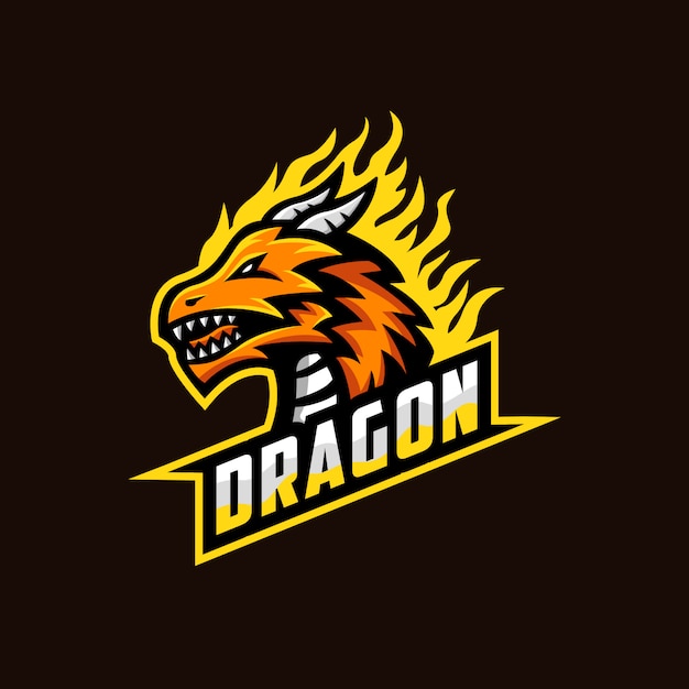 Dragon logo mascot illustration