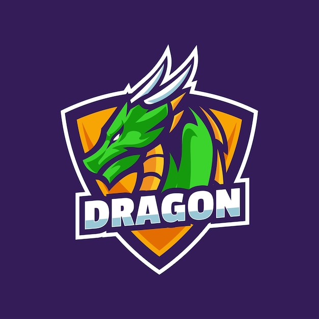Vector dragon logo mascotte vector
