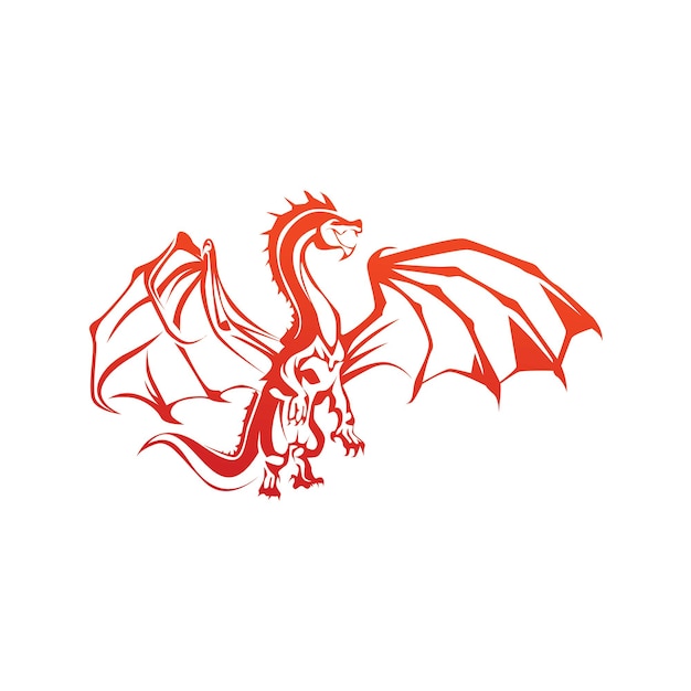 Dragon Logo sjabloon ontwerp Vector