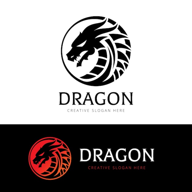 Dragon logo sjabloon