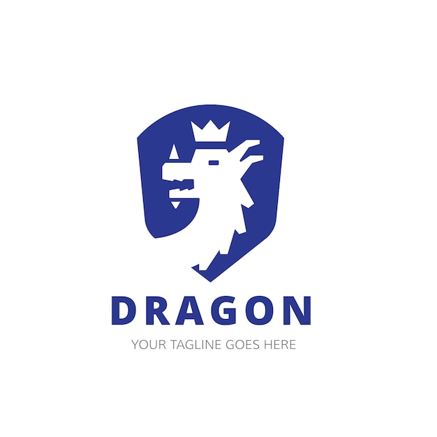 Dragon Logo Template.