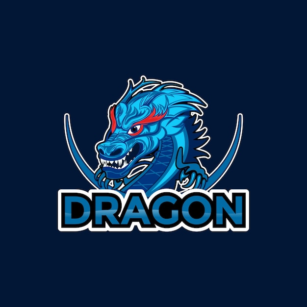 Dragon Logo vector sjabloon Mascot Dragon geschikt voor Gaming Esport logo