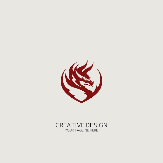 dragon logo vector