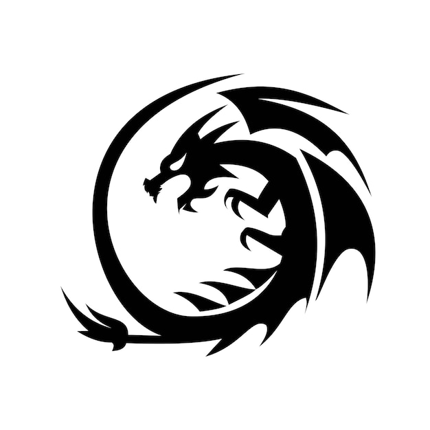 Premium Vector | Dragon logo