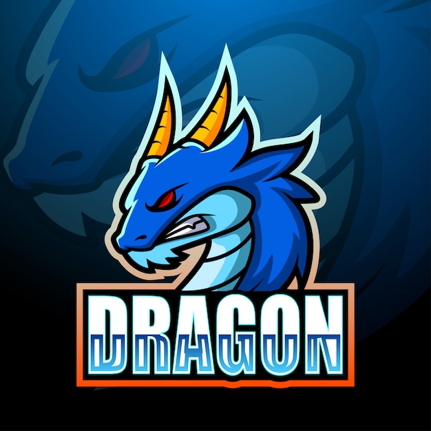 Dragon mascot esport illustration