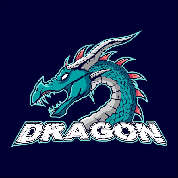 dragon mascot logo vector