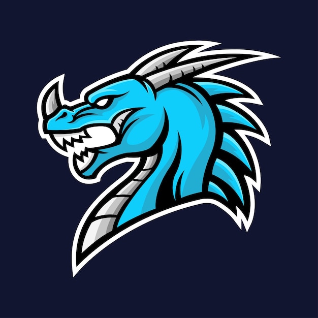 dragon mascot logo vector