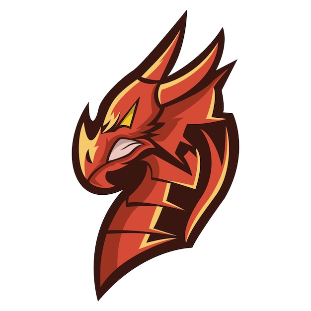 Vector dragon mascot logo