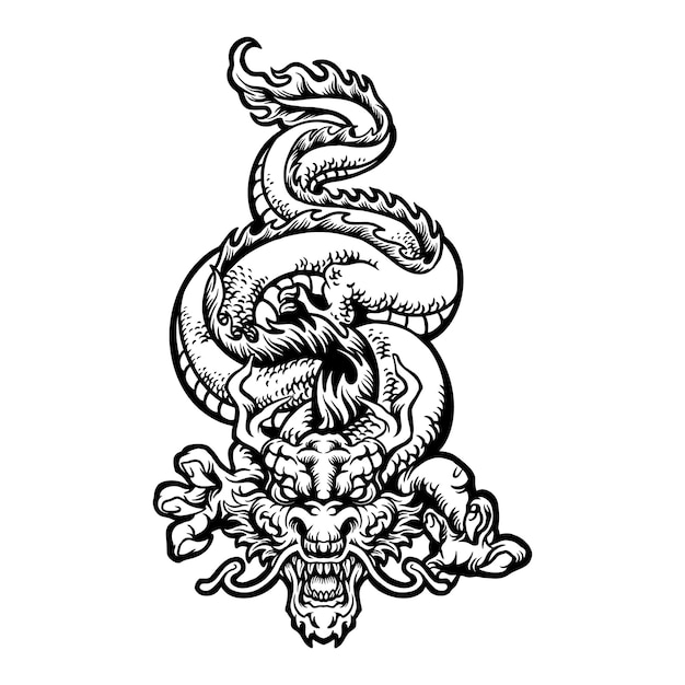 32,400+ Dragon Tattoo Vector Stock Illustrations, Royalty-Free Vector  Graphics & Clip Art - iStock