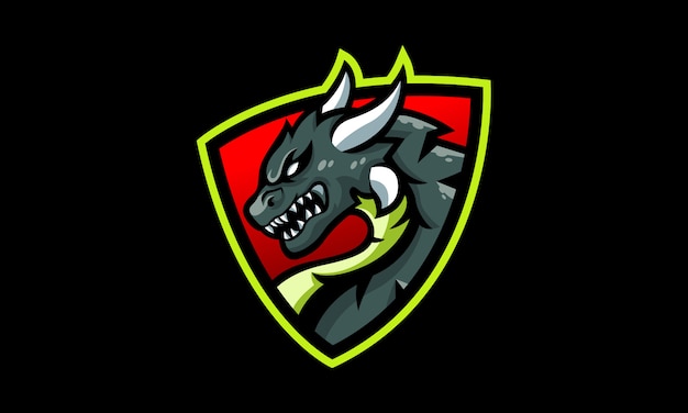 Вектор Логотип dragon shield esports