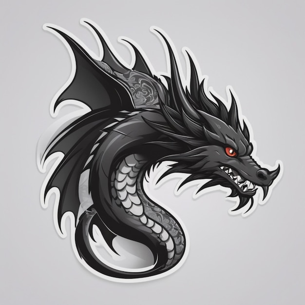 Векторный фон мультфильмов о татуировках драконов