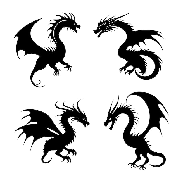 Dragon Vector Art Illustration