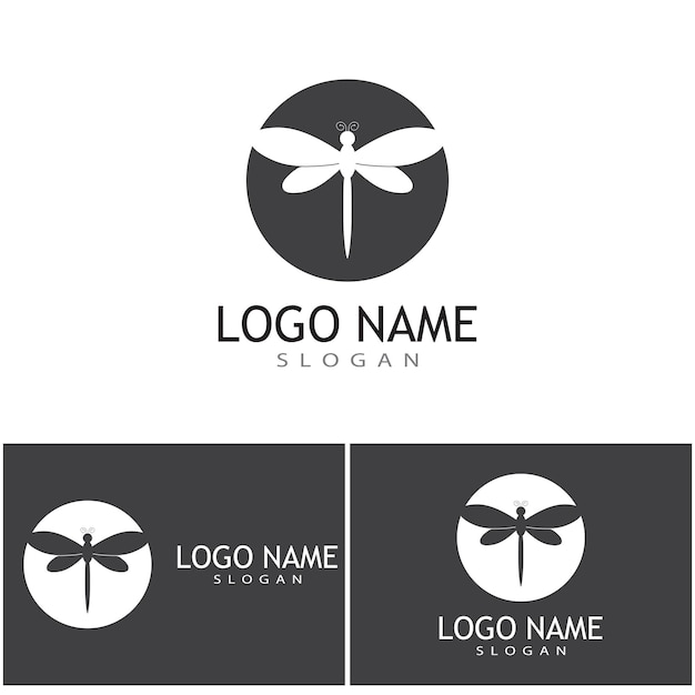 Шаблон логотипа дизайна иллюстрации значка вектора дракона