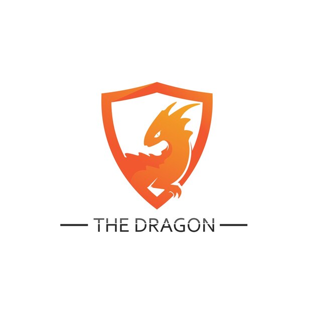 Иллюстрация векторной иконки дракона