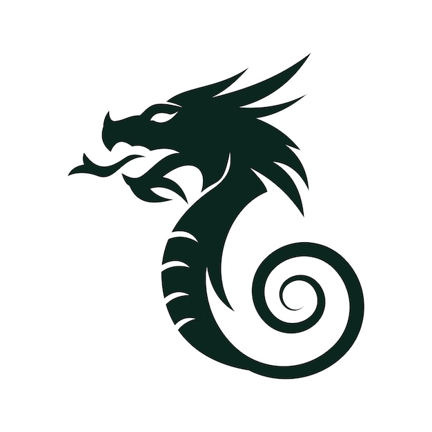 Dragon vector icon illustration