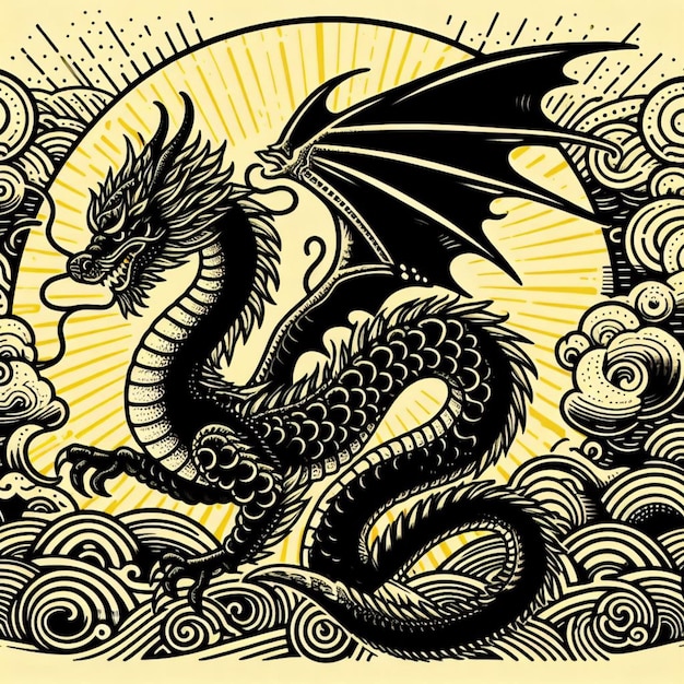 Dragon Vector Illustratie