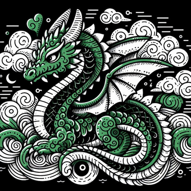 Dragon Vector Illustratie