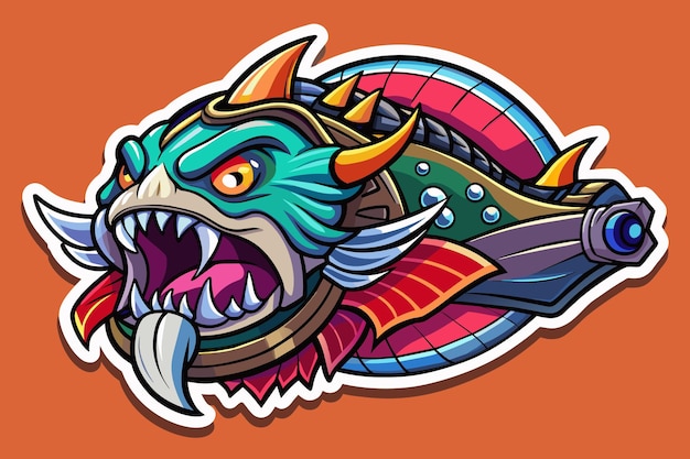a dragon with a dragon head on it