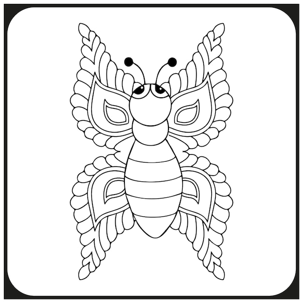 Dragonfly coloring book for adults