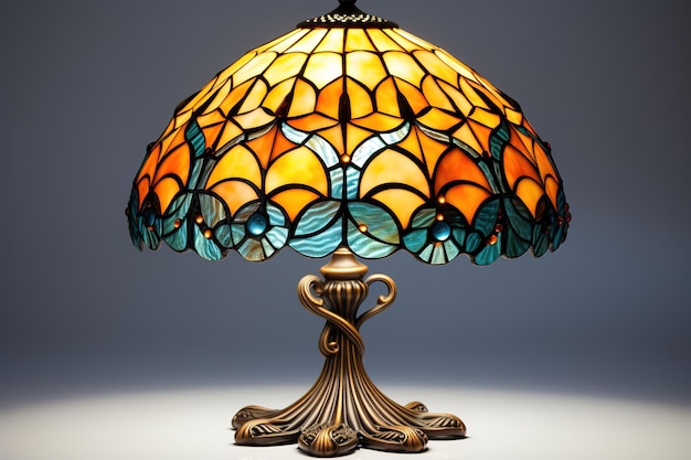 Dragonfly Glass Lamp geïsoleerd met clipping pad