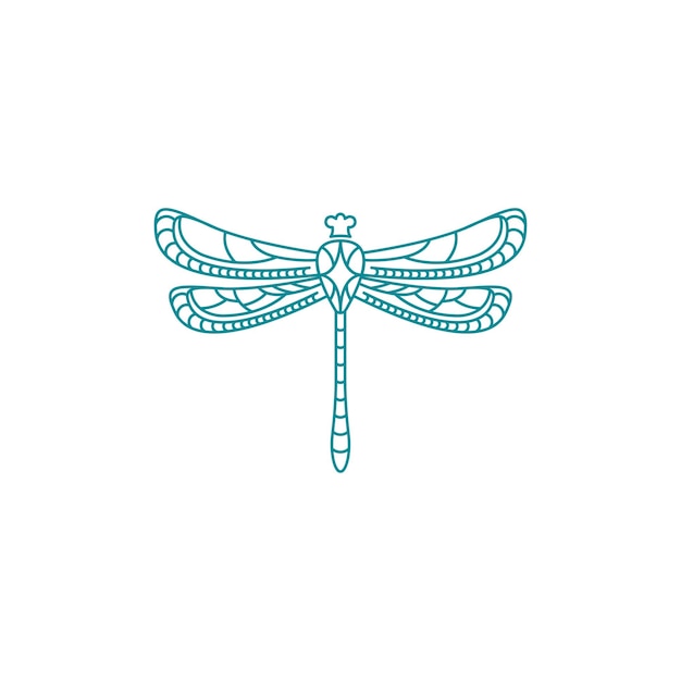 Dragonfly illustration icon