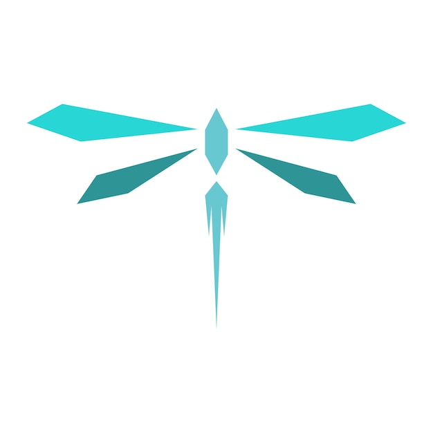 Vector dragonfly logo icon design concept template