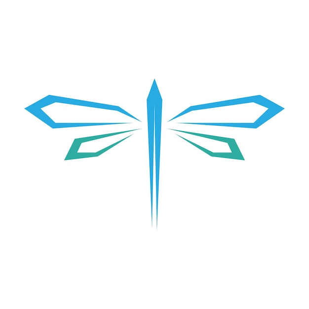 Vector dragonfly logo ontwerp concept pictogrammalplaatje