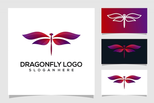 Dragonfly logo ontwerp