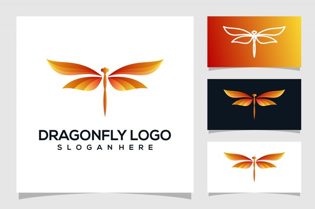 Dragonfly logo ontwerp