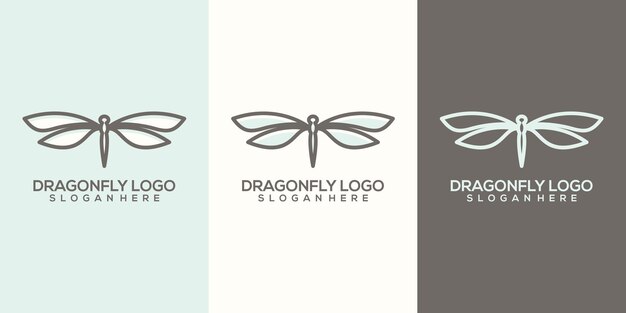 Dragonfly logo template