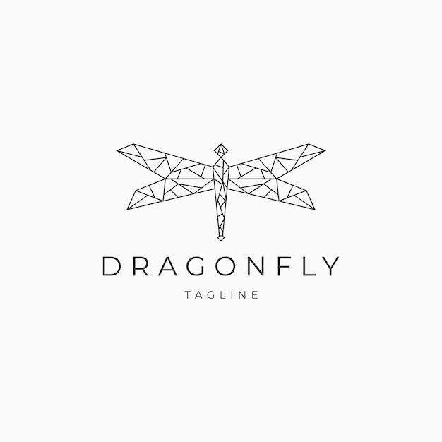 Dragonfly logo vector icon design template