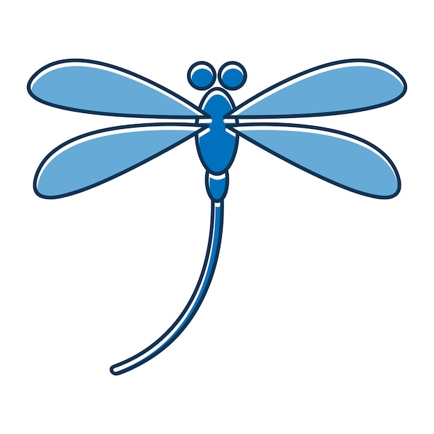 Vettore logo libellula