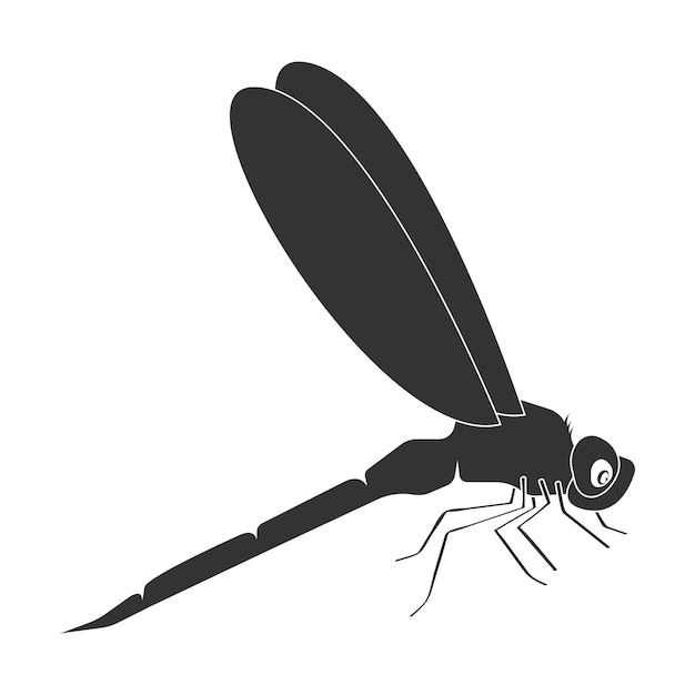 Вектор логотипа стрекозы