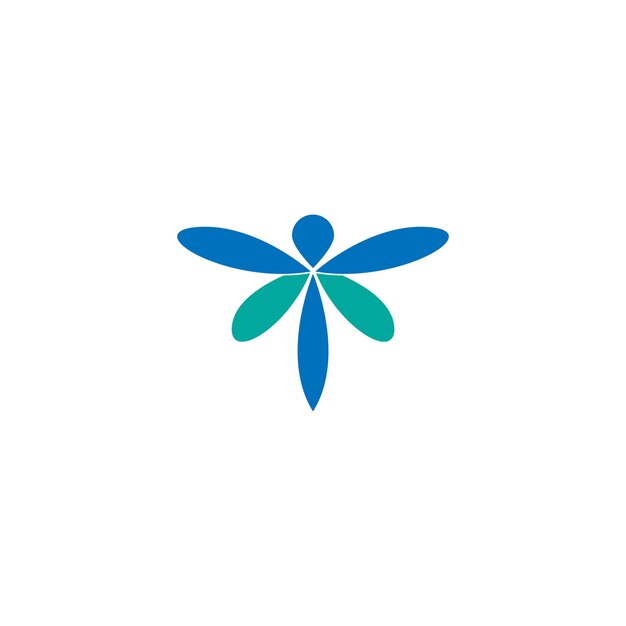 Dragonfly pictogram logo ontwerp