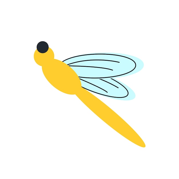 Dragonfly Vector Illustratie Schattige Dieren