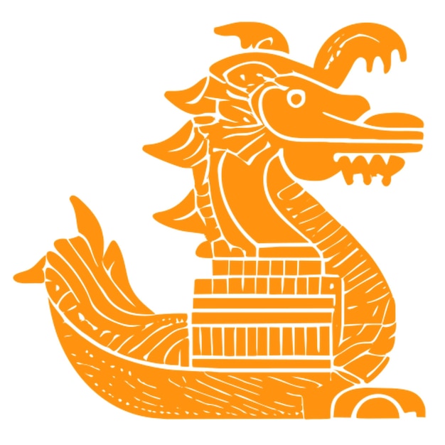 ベクトル ドラゴン 中国の新年ピクトグラム