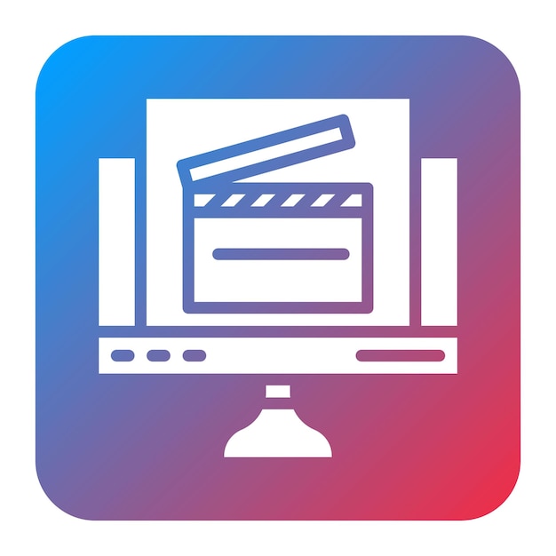 ドラマアイコンのベクトル画像は映画ジャンルに使用できます