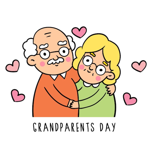 祖父母の日のドゥルースタイルを描きましょう。