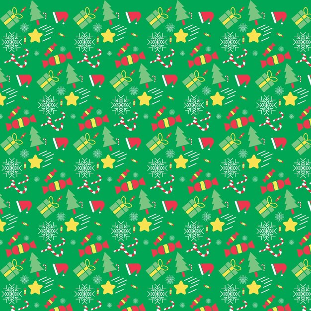 Vector draw seamless pattern for chrismast