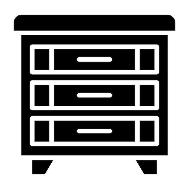 Drawers Vector Icon Design Illustration