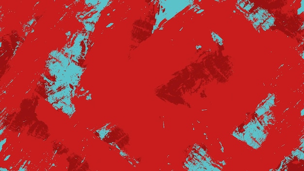 Drawing Abstract Red and Blue Grunge Texture Background