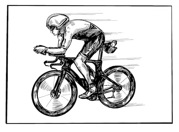 自転車競技の絵